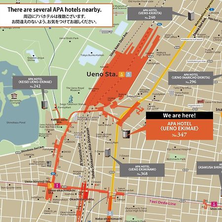 Apa Hotel Ueno Ekimae Tokyo prefektur Exteriör bild